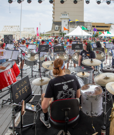 Virginia International PANfest features world-class performers playing Caribbean music. May. Free evening concerts.