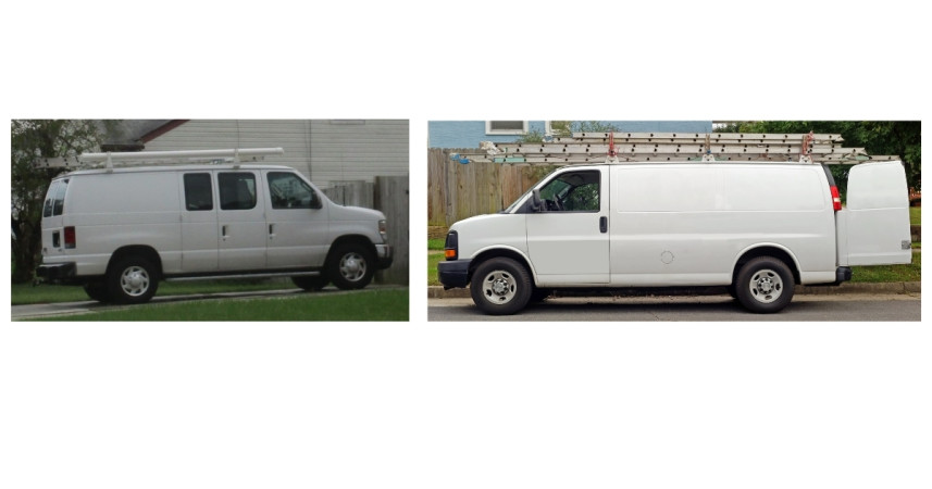 cargo van with ladders/racks